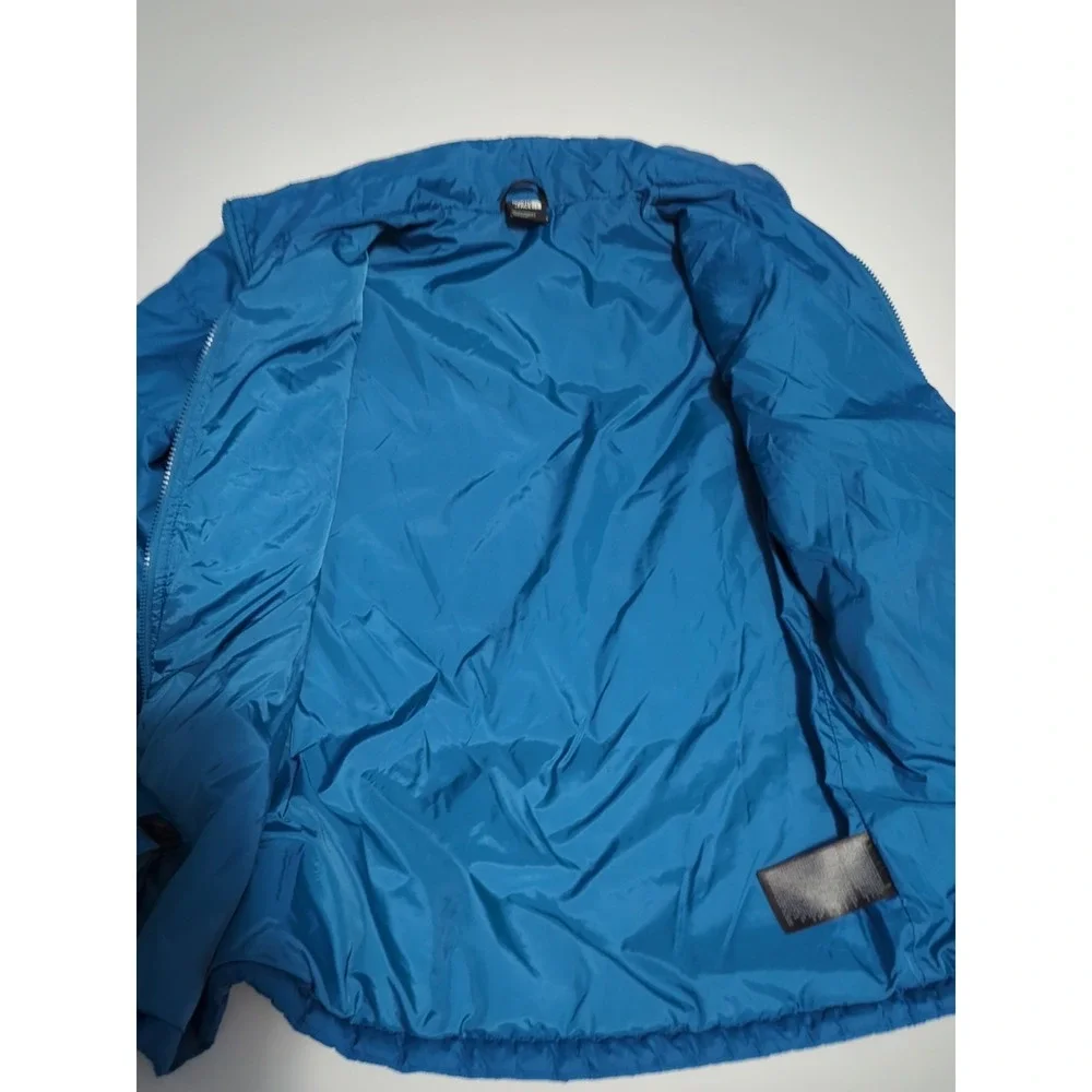 The North Face Puffer Jacket Mens S gorpcore blue lightweight spring blue hiking